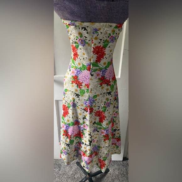 Vintage Goldworm Dress/Sweater Set Floral Small/Medium - Picture 3 of 10